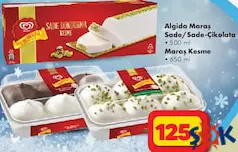 ALGİDA MARAŞ SADE/SADE-ÇİKOLATA MARAŞ KESME DONDURMA 500 ML